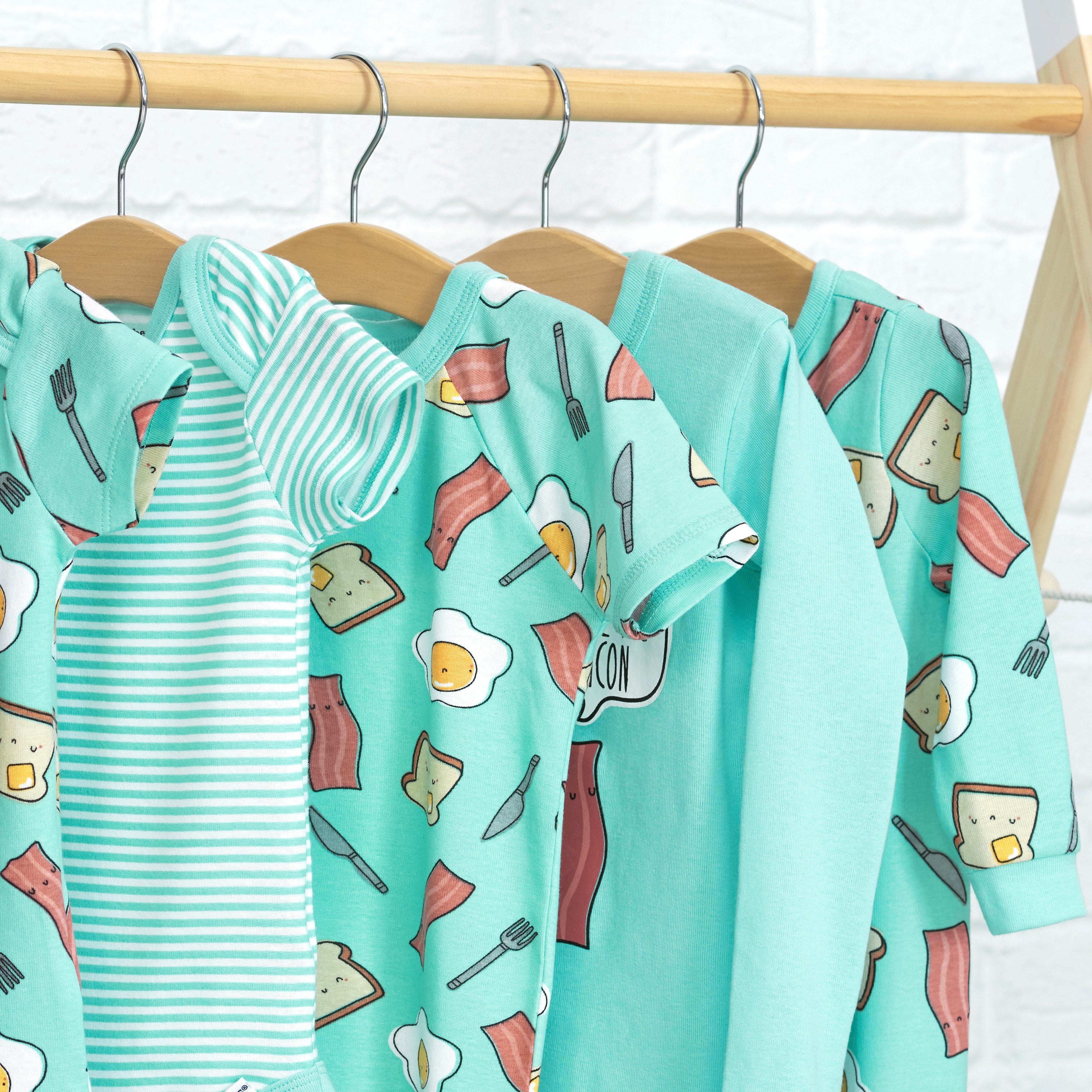 4-Piece Baby & Toddler Breakfast Snug Fit Cotton Pajamas