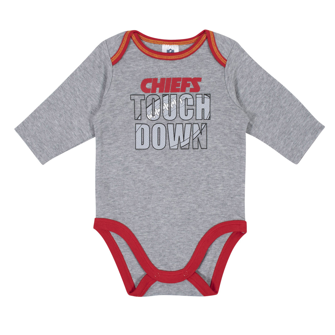 Baby Boys Kansas City Chiefs Long Sleeve Bodysuit, 2-pack -Gerber Childrenswear