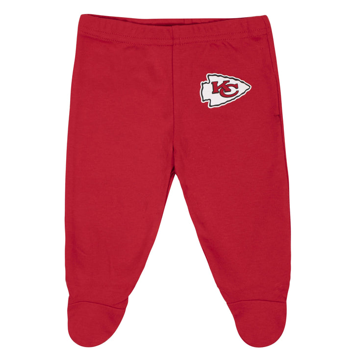 Baby Boys Kansas City Chiefs 3-Piece Bodysuit, Pant and Cap Set-Gerber Childrenswear
