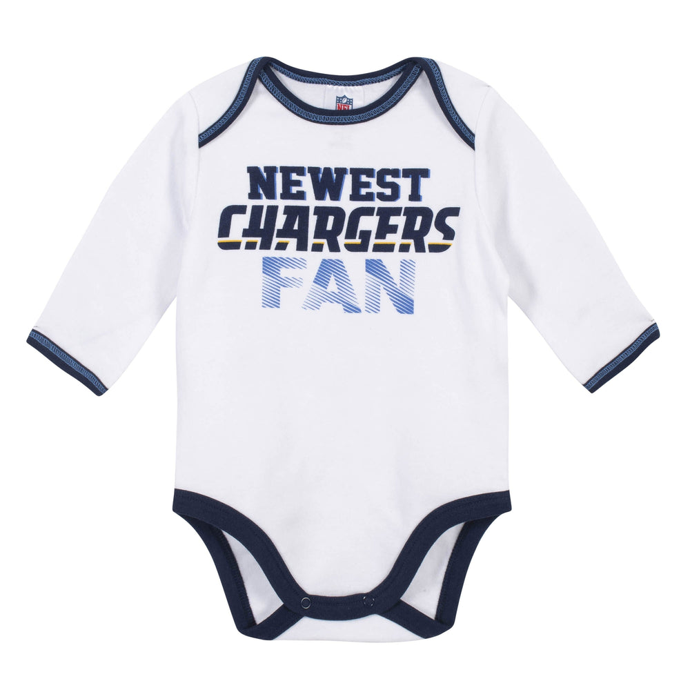 Baby Boys Los Angeles Chargers 3-Piece Bodysuit, Pant and Cap Set-Gerber Childrenswear