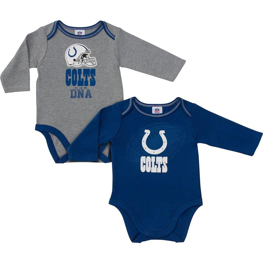 Colts Baby Boys 2-Pack Long Sleeve Bodysuit-Gerber Childrenswear