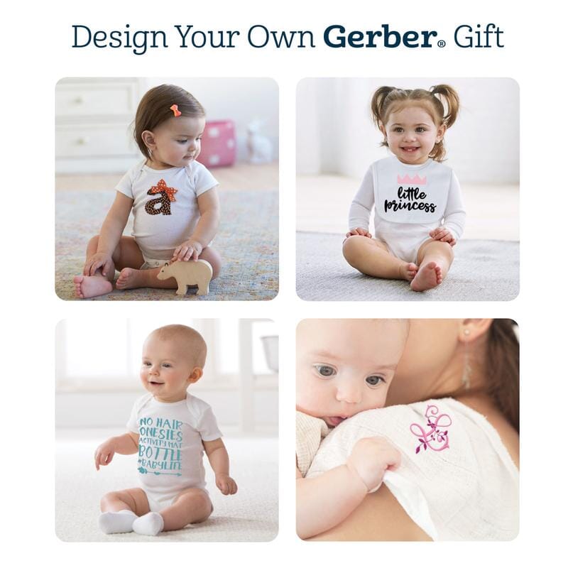 Gerber® 3-Pack White Essential Bibs-Gerber Childrenswear