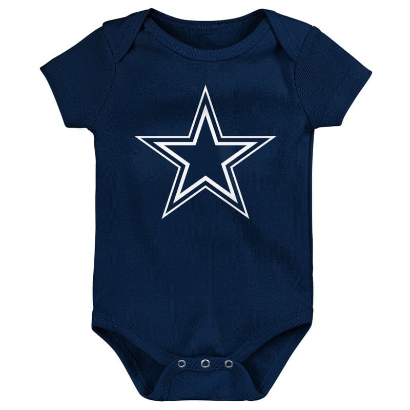 3-Pack Baby Boys Dallas Cowboys Short Sleeve Bodysuits