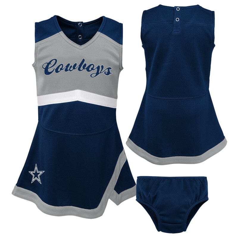 2-Piece Infant & Toddler Girls Dallas Cowboys Cheer Jumper Dress