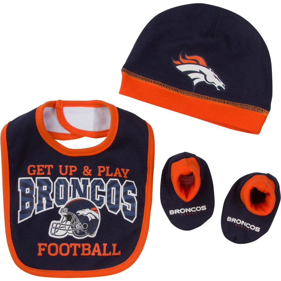 Denver Broncos Baby Boy Accessories, 3pc Set-Gerber Childrenswear
