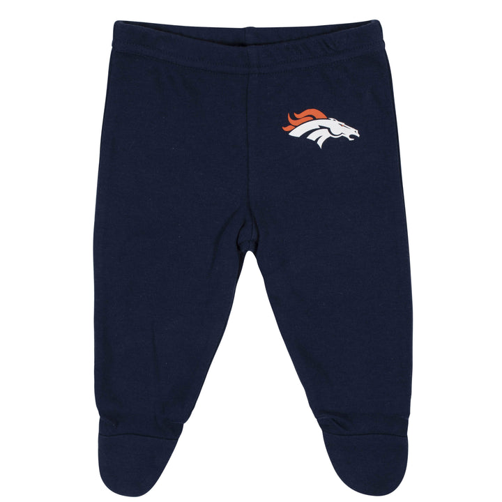 Baby Boys Denver Broncos 3-Piece Bodysuit, Pant and Cap Set-Gerber Childrenswear