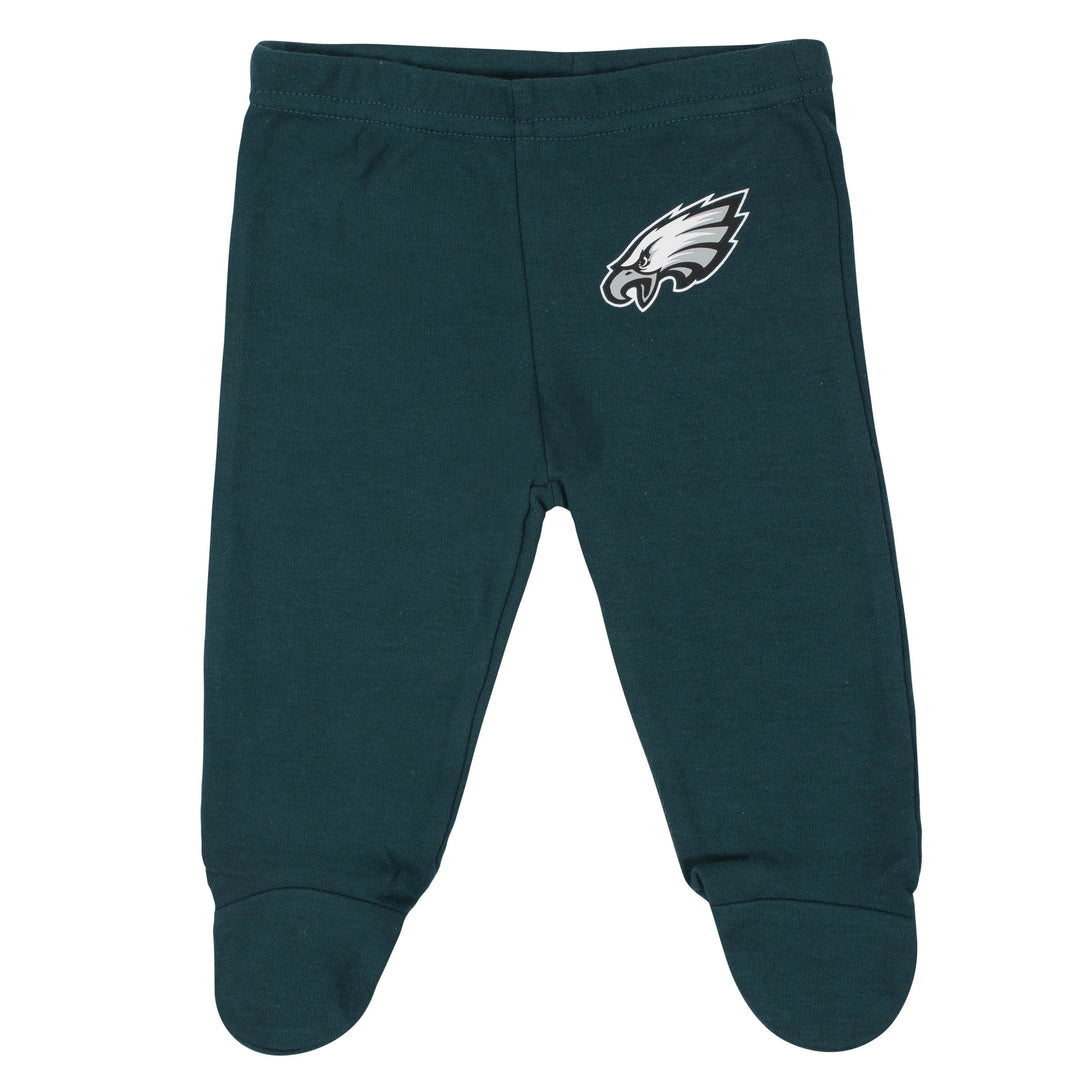 Baby Boys Philadelphia Eagles 3-Piece Bodysuit, Pant and Cap Set-Gerber Childrenswear