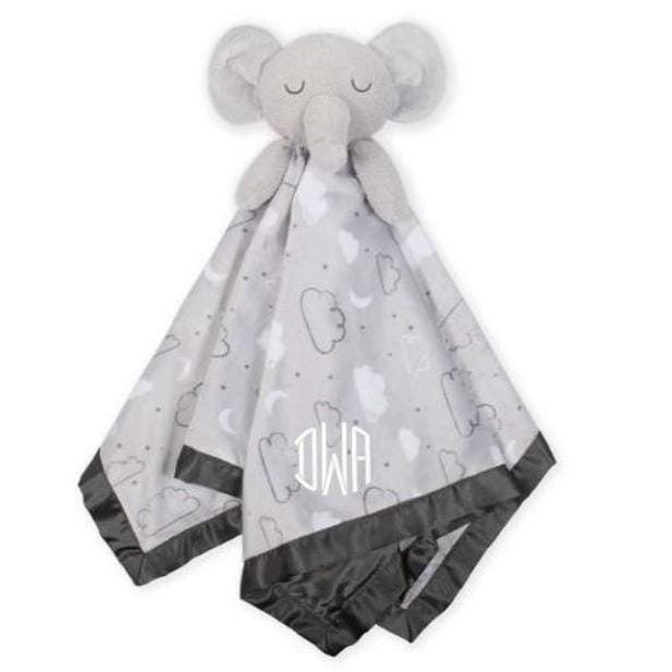 Embroidered Elephant Baby Neutral Security Blanket-Gerber Childrenswear
