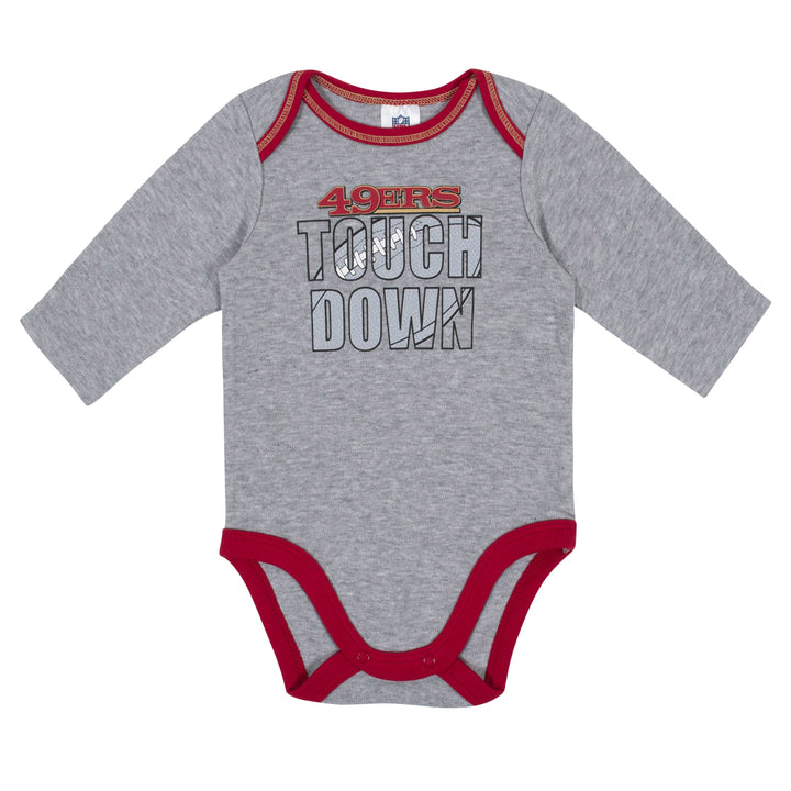 Baby Boys San Francisco 49ers Long Sleeve Bodysuit, 2-pack -Gerber Childrenswear