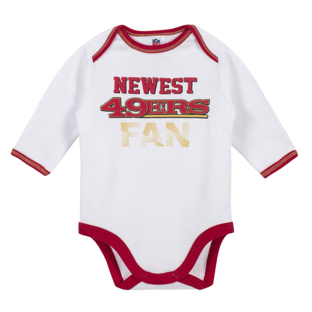 Baby Boys San Francisco 49ers 3-Piece Bodysuit, Pant and Cap Set-Gerber Childrenswear