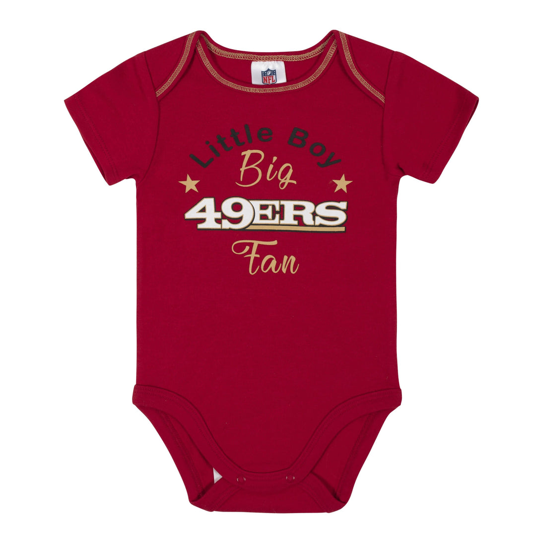 Baby Boys 3-Piece San Francisco 49ers Bodysuit, Gown, and Cap Set-Gerber Childrenswear