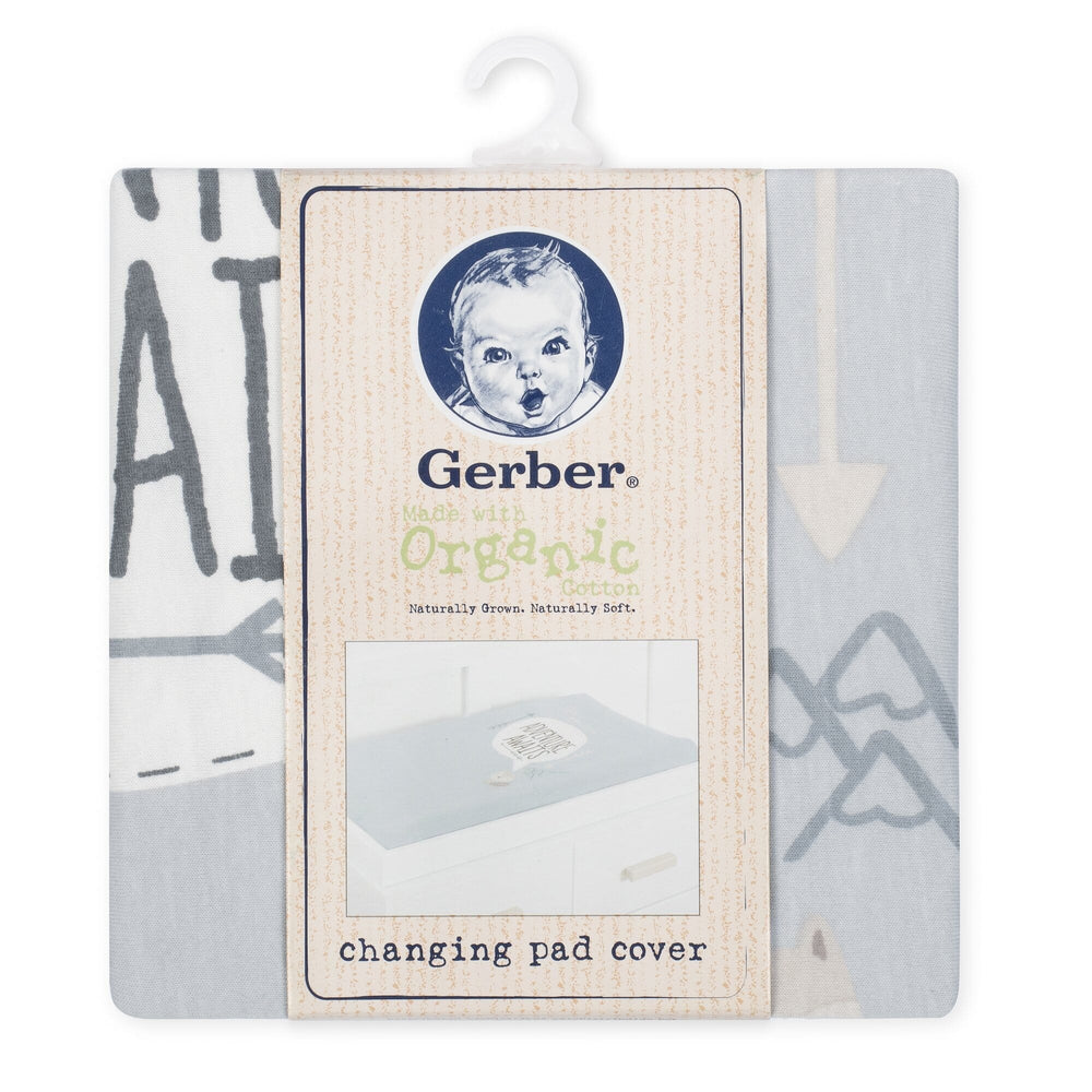 1-Pack Boys Adventure Organic Changing Pad Cover-Gerber Childrenswear