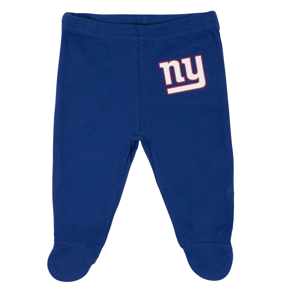 Baby Boys New York Giants 3-Piece Bodysuit, Pant and Cap Set-Gerber Childrenswear