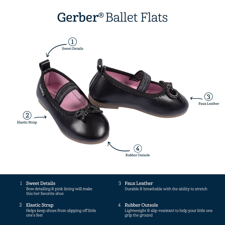 Infant & Toddler Girls Black Ballet Slipper