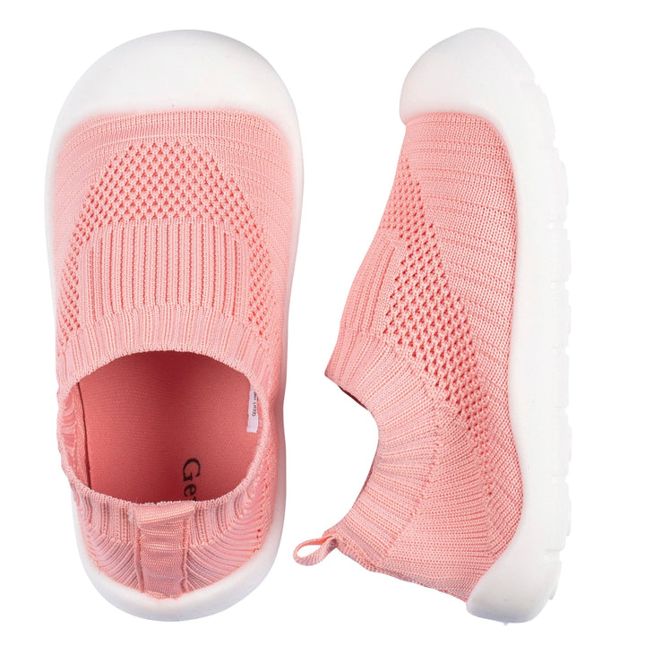 Infant & Toddler Girls Pink Stretchy Knit Slip-On Sneaker