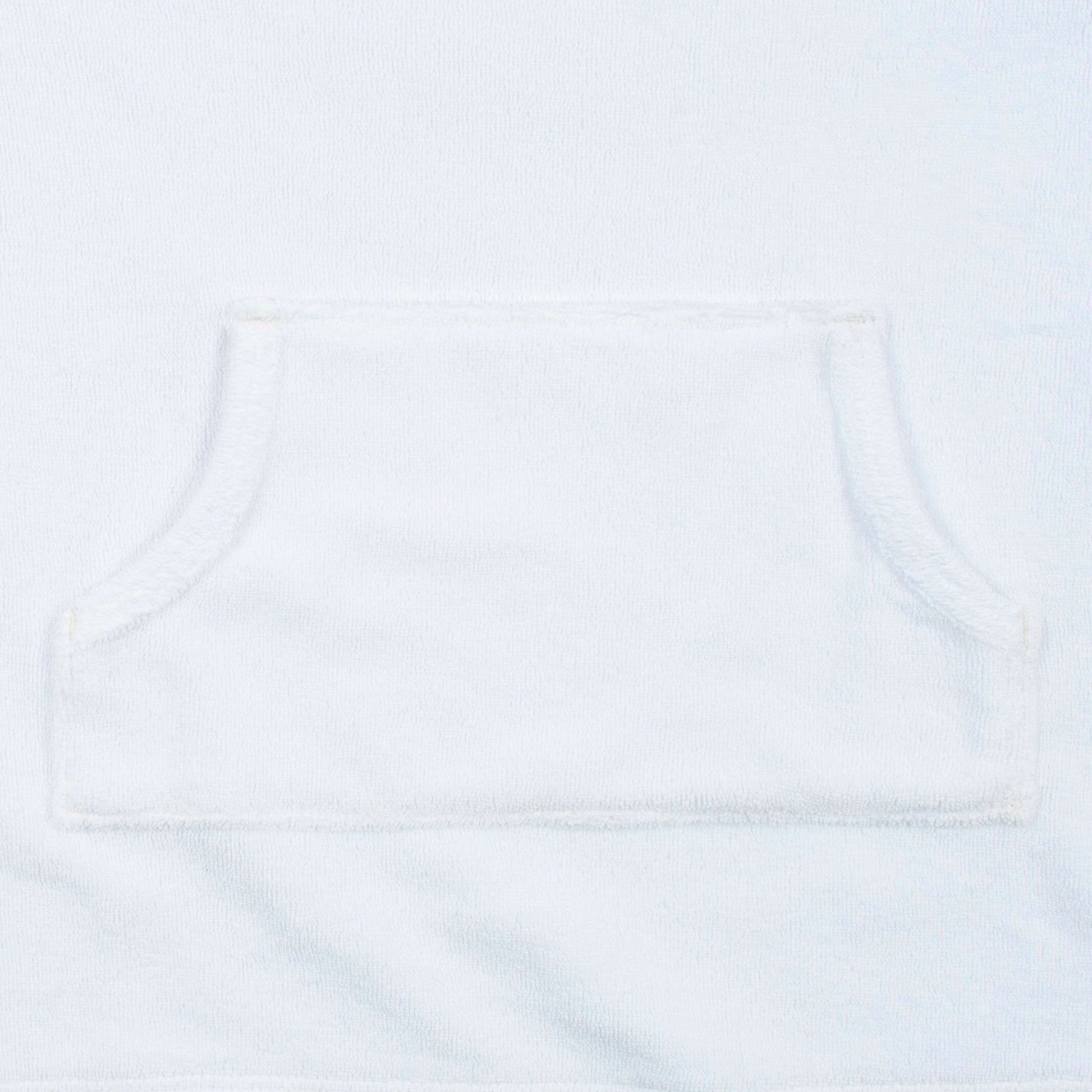 Baby & Toddler Girls White Hooded Kangaroo Pocket Terry Coverup