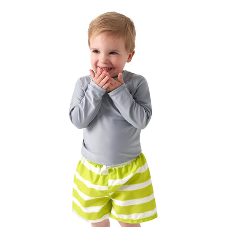 Baby & Toddler Neutral UPF 50+ Grey Rash Guard
