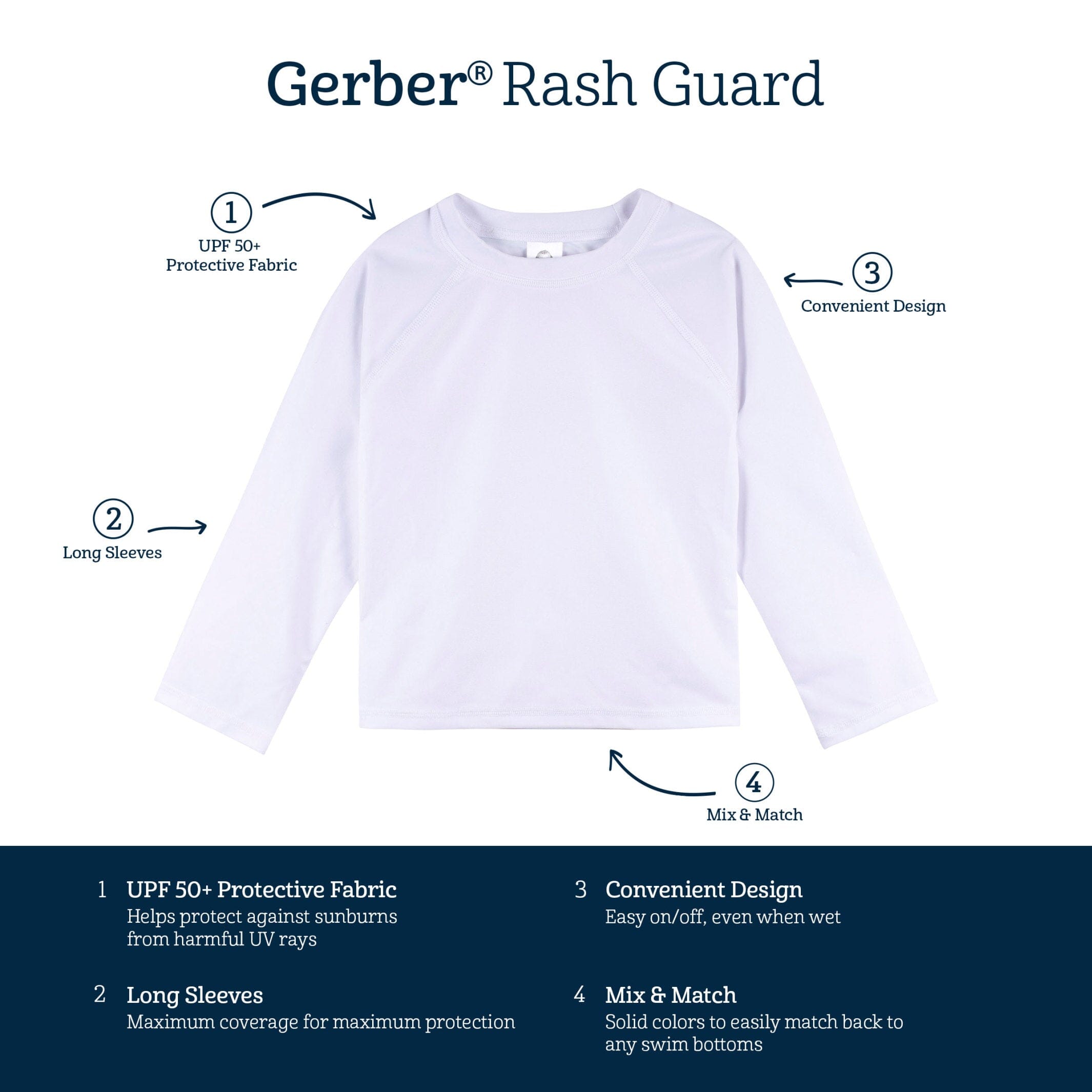 Baby & Toddler Neutral Grey Rashguard
