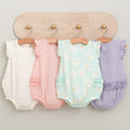 Baby Girls Daisies Gauze Bubble Romper, 0-3M  Gerber Childrenswear