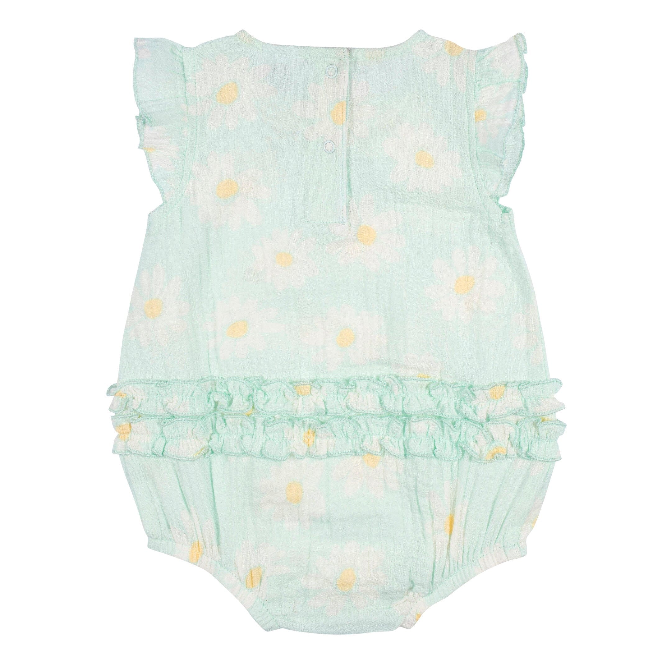 Baby Girls Daisies Gauze Sunsuit Romper
