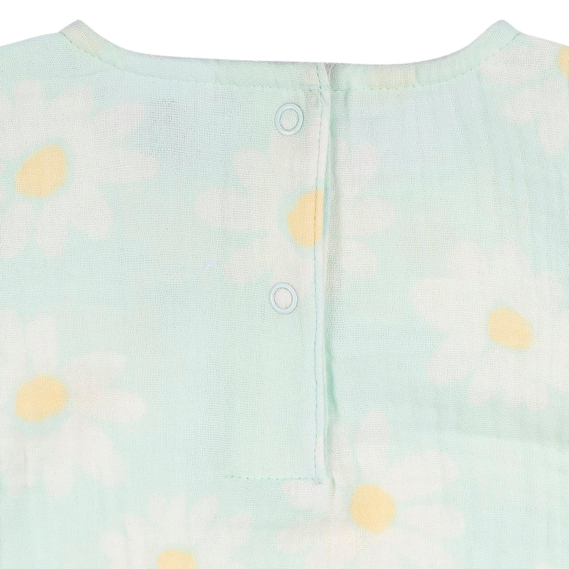 Baby Girls Daisies Gauze Sunsuit Romper