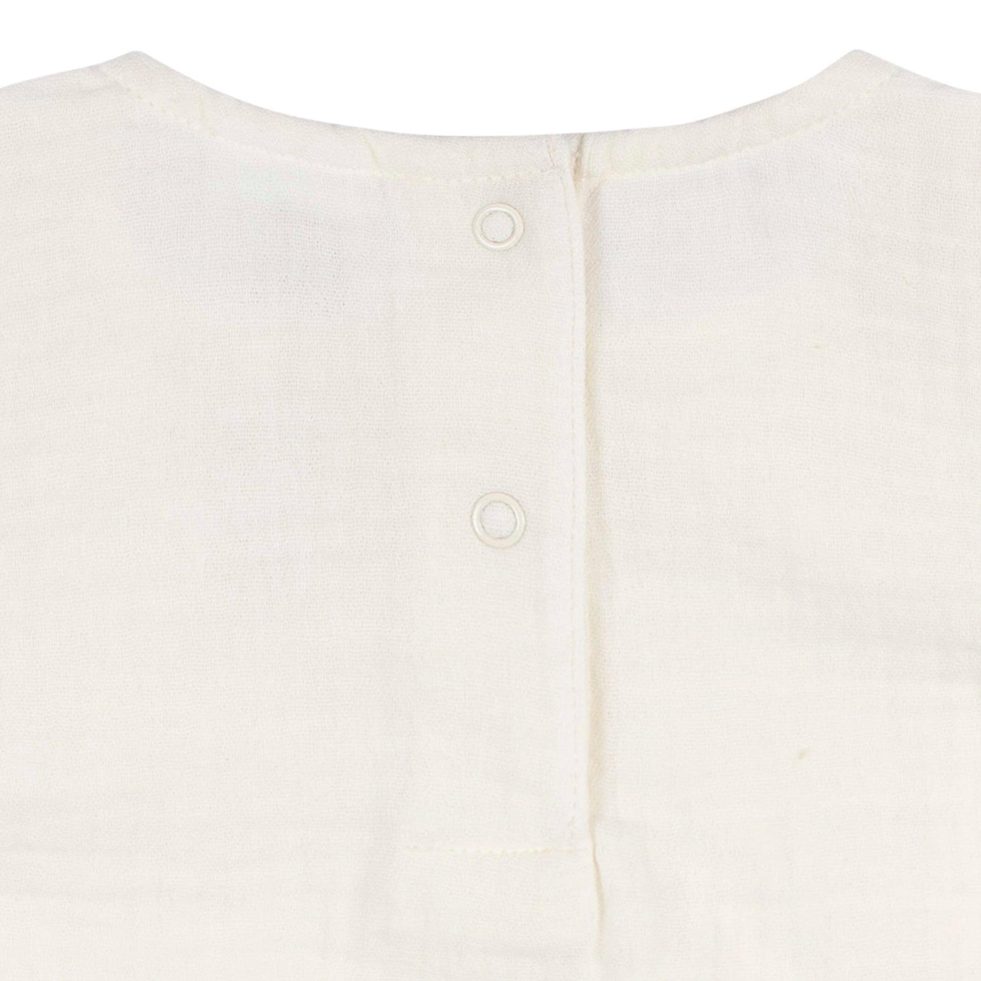 Baby Girls Ivory Gauze Sunsuit Romper