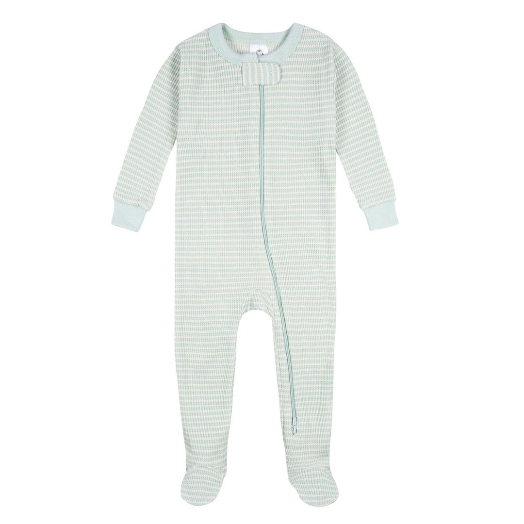 Baby Boys Stripe Snug Fit Footed Pajamas