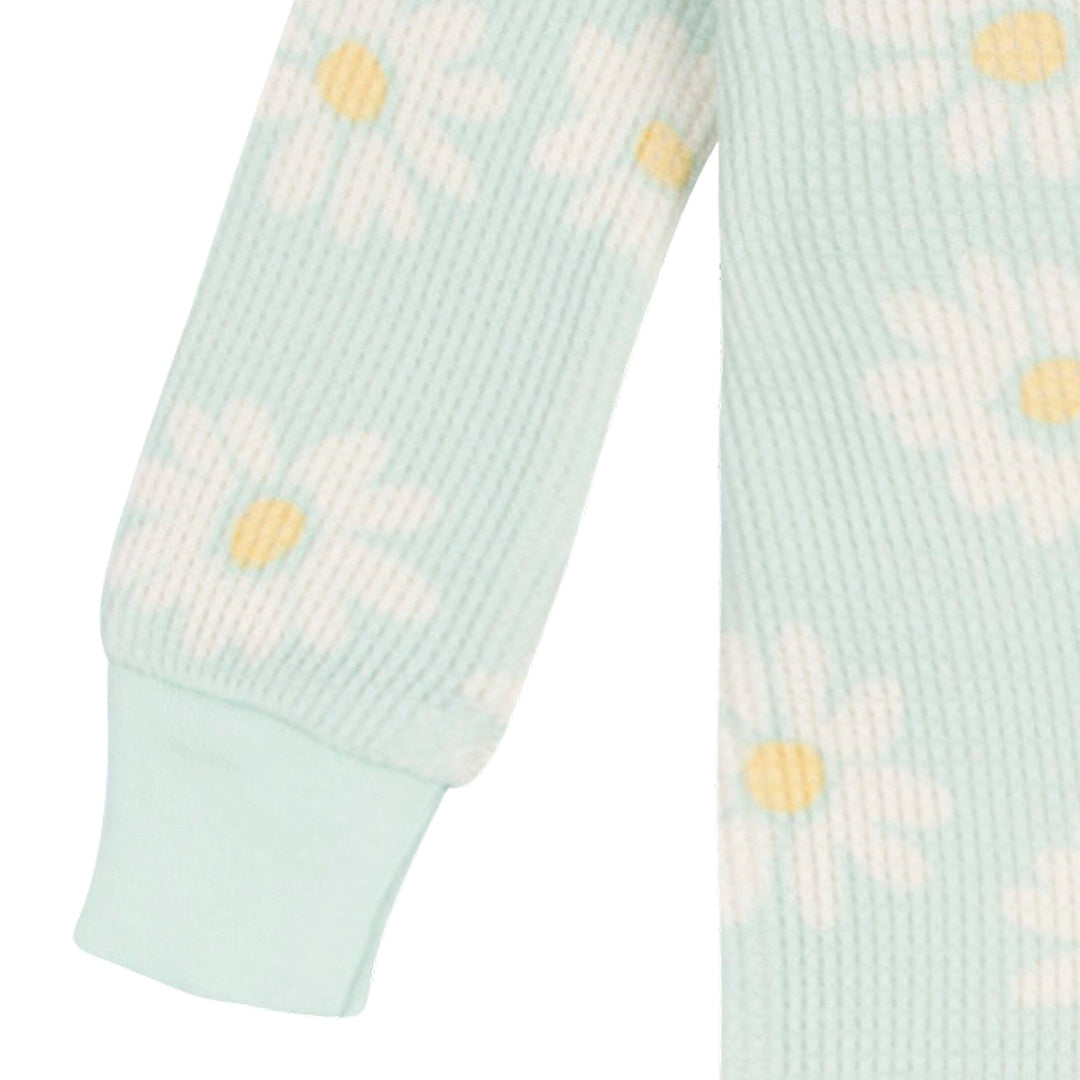 Baby Girls Daisies Snug Fit Footed Pajamas