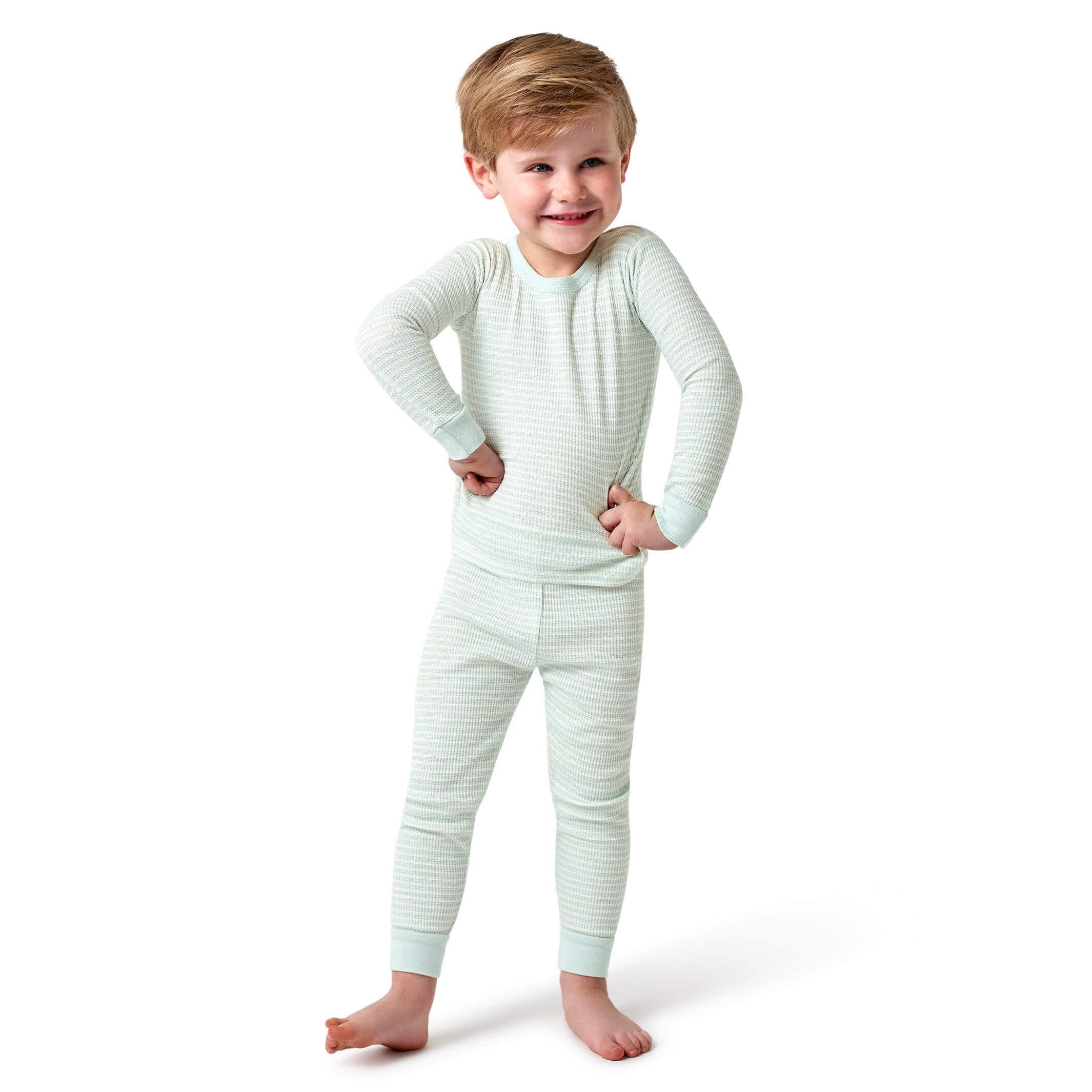 2-Piece Baby & Toddler Boys Stripe Snug Fit Pajama Set