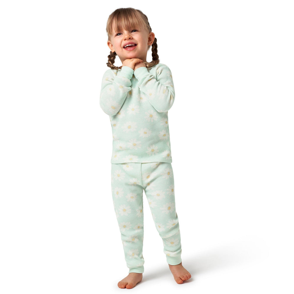2-Piece Baby & Toddler Girls Daisies Snug Fit Pajama Set