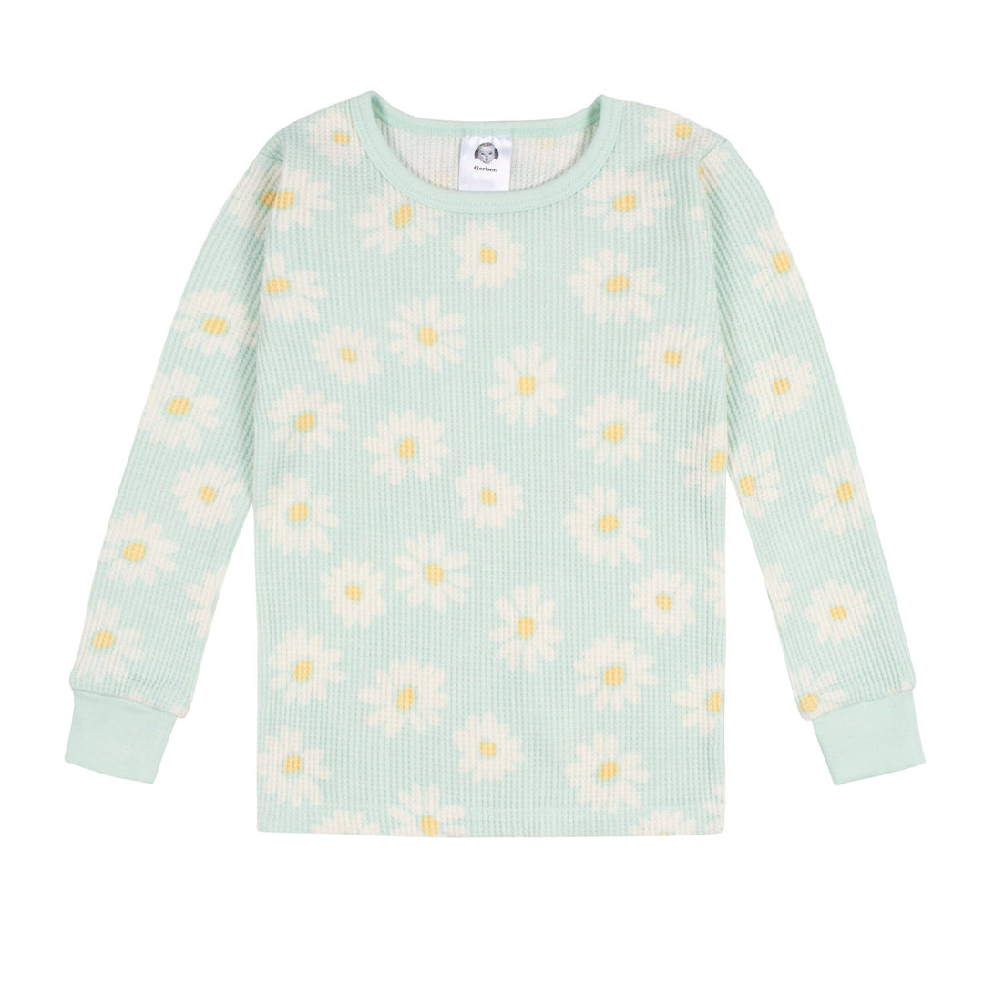 2-Piece Baby & Toddler Girls Daisies Snug Fit Pajama Set