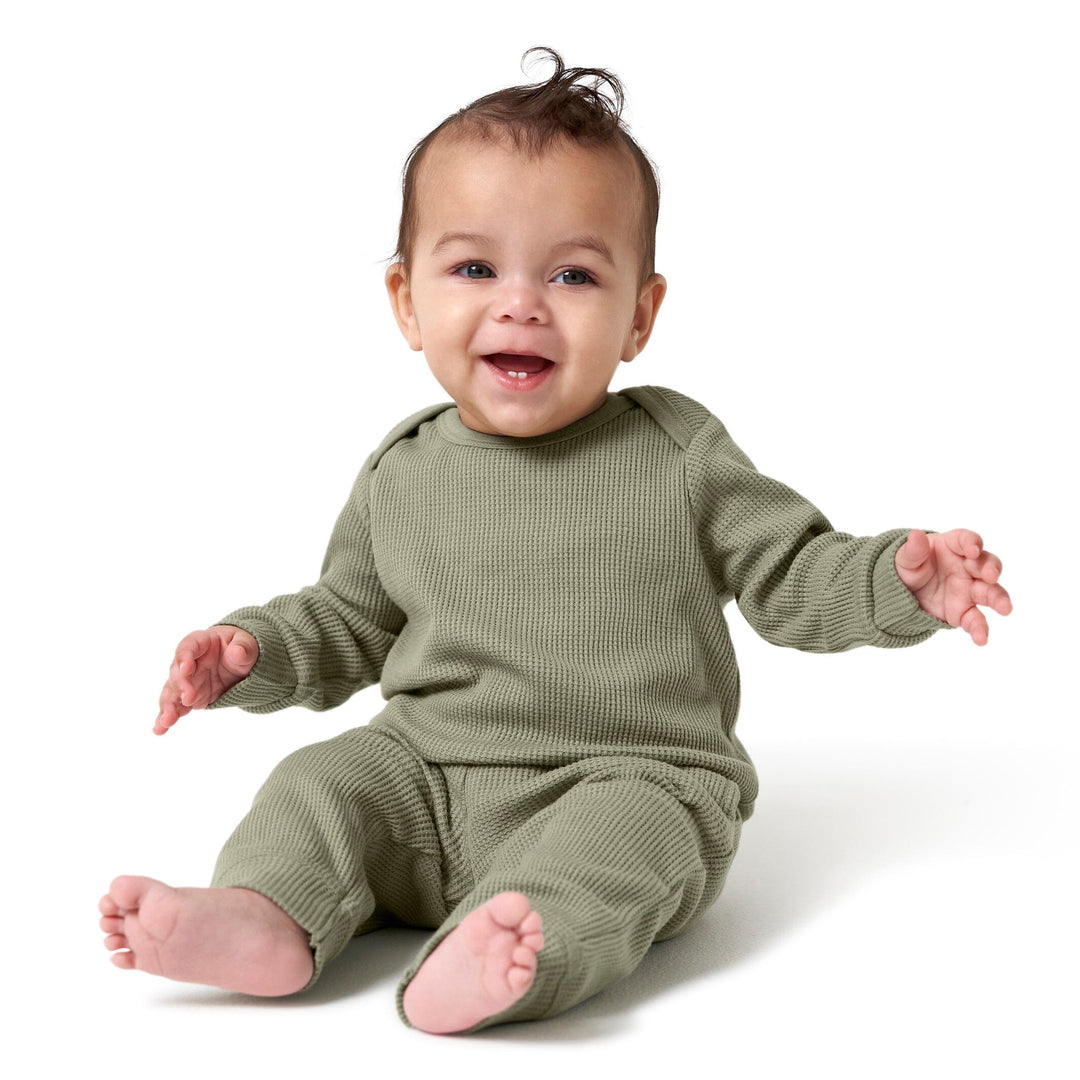 Baby Jogger Set Bamboo Jersey Jogger Set In Thyme Thyme 0-3 Months