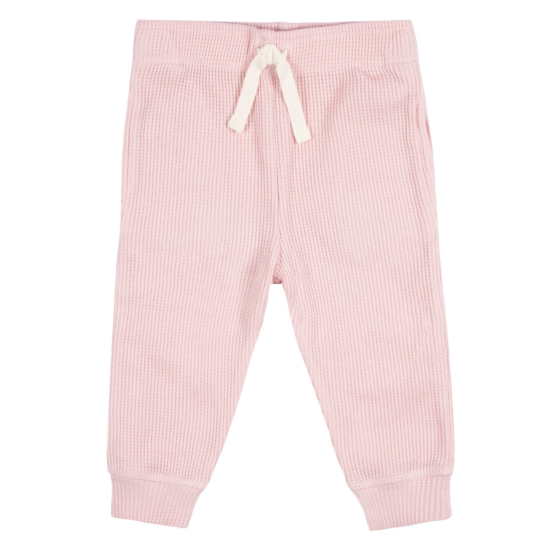 2-Piece Baby Girls Pink Top & Jogger Set