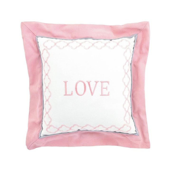 Dream "Love" Throw Pillow, Pink-Gerber Childrenswear