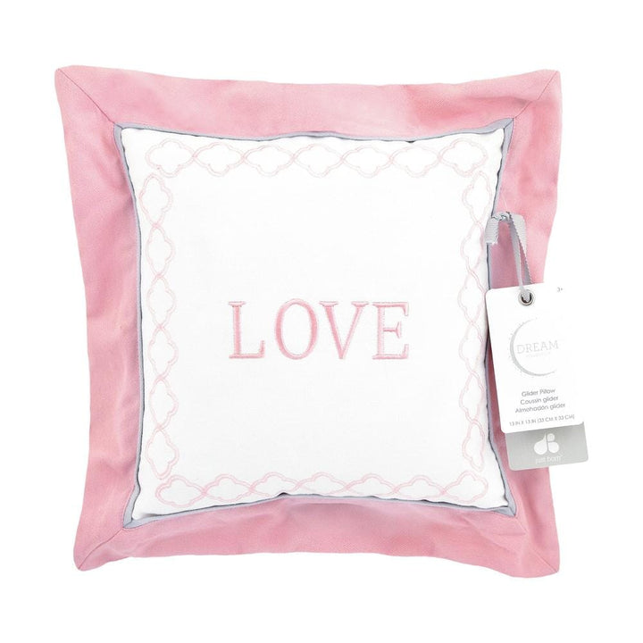 Dream "Love" Throw Pillow, Pink-Gerber Childrenswear