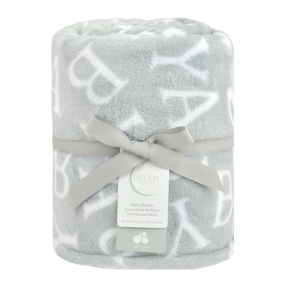 Dream "Baby" Plush Blanket, Gray-Gerber Childrenswear