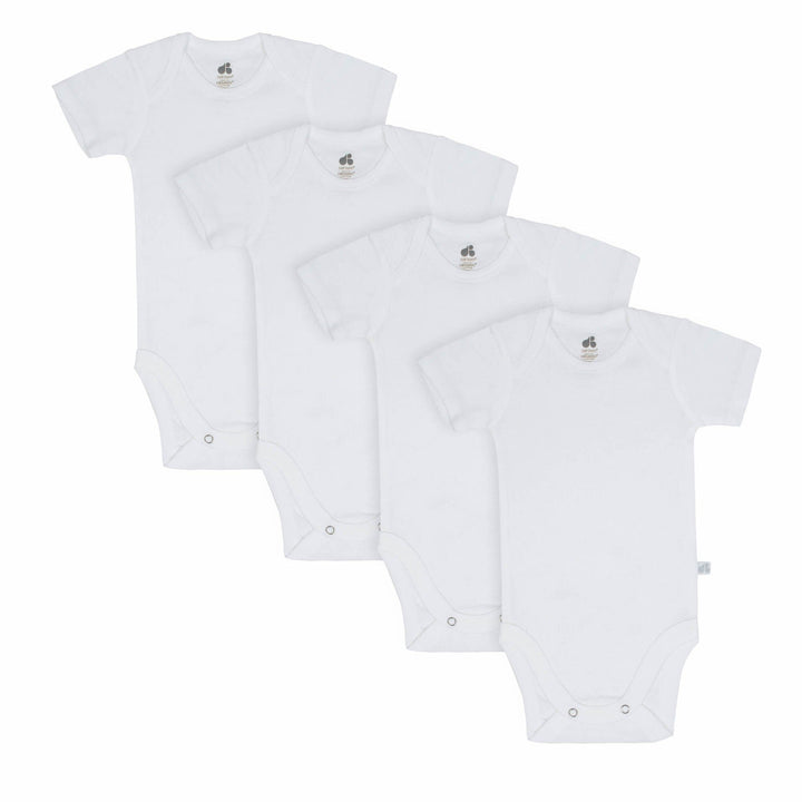 Organic Short Sleeve White Bodysuit 4-Pack-Gerber Childrenswear