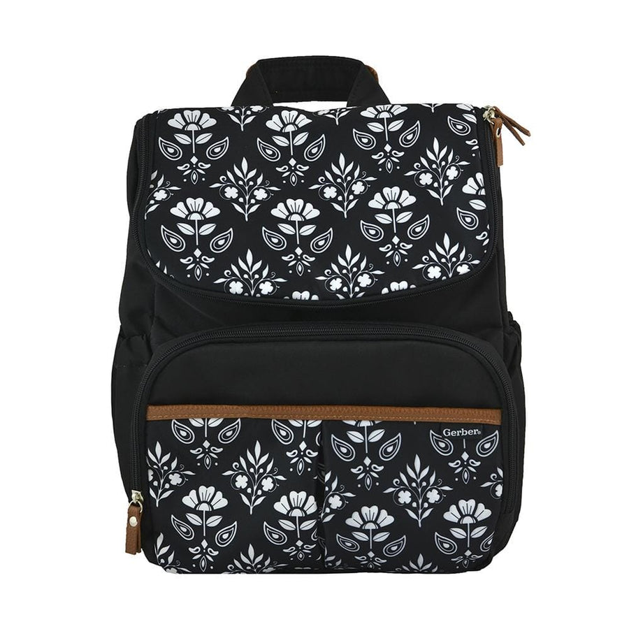 Diaper Bag Backpack in Floral Geo Print-Gerber Childrenswear