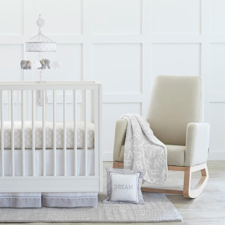 Dream 3-Piece Crib Set, Taupe/Gray-Gerber Childrenswear