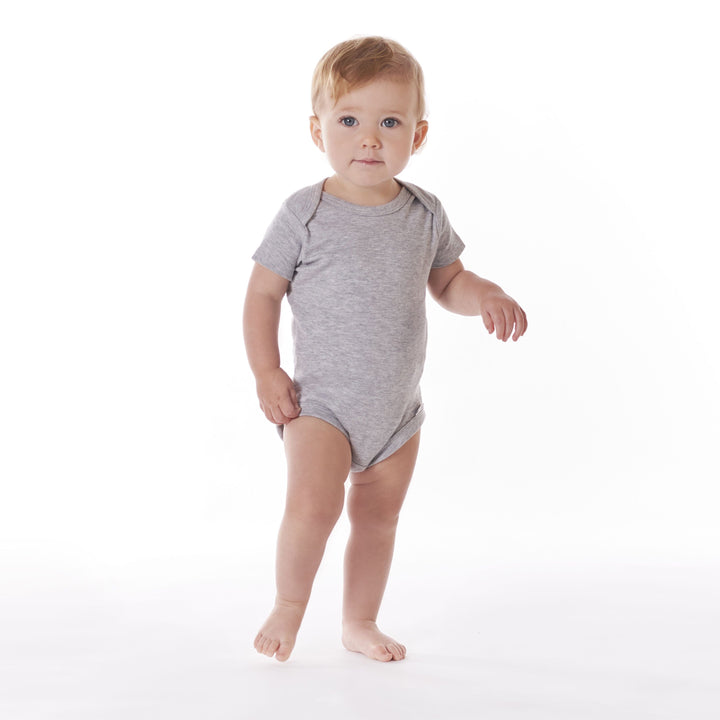 5-Pack Baby Heather Grey Onesies® Bodysuits-Gerber Childrenswear