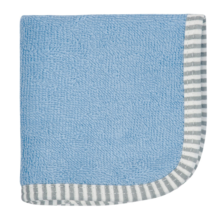 Boys 6-pack Blue and Gray Woven Washcloths-Gerber Childrenswear