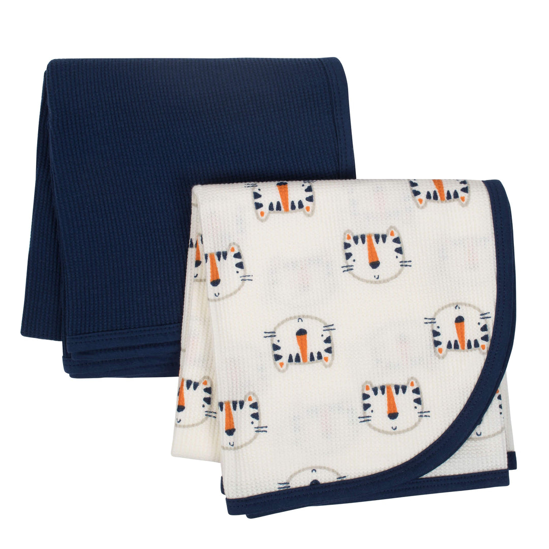 2-Pack Boys Tiger Thermal Blankets