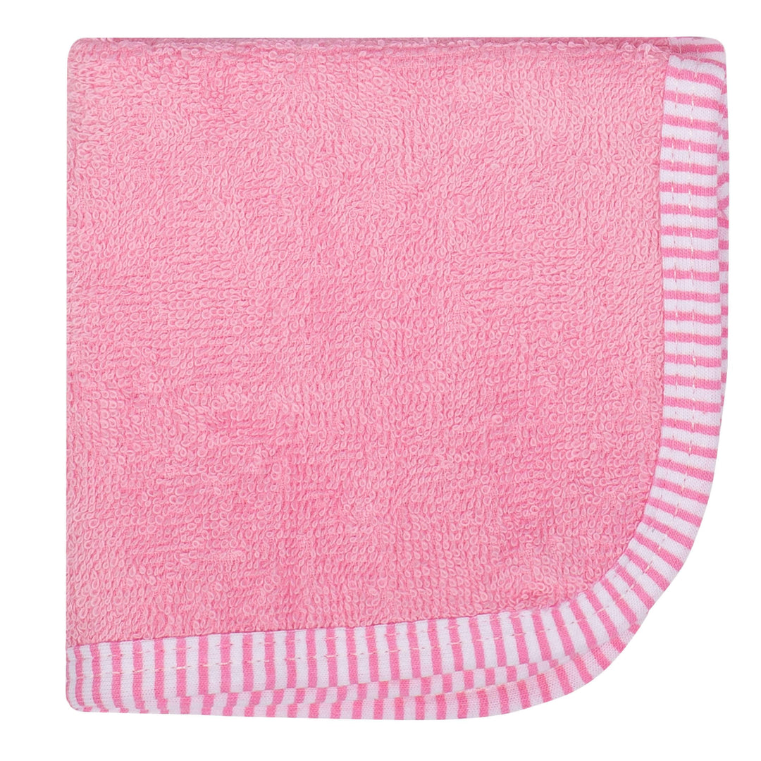 6-Pack Girls Pink and Navy Woven Washcloths-Gerber Childrenswear