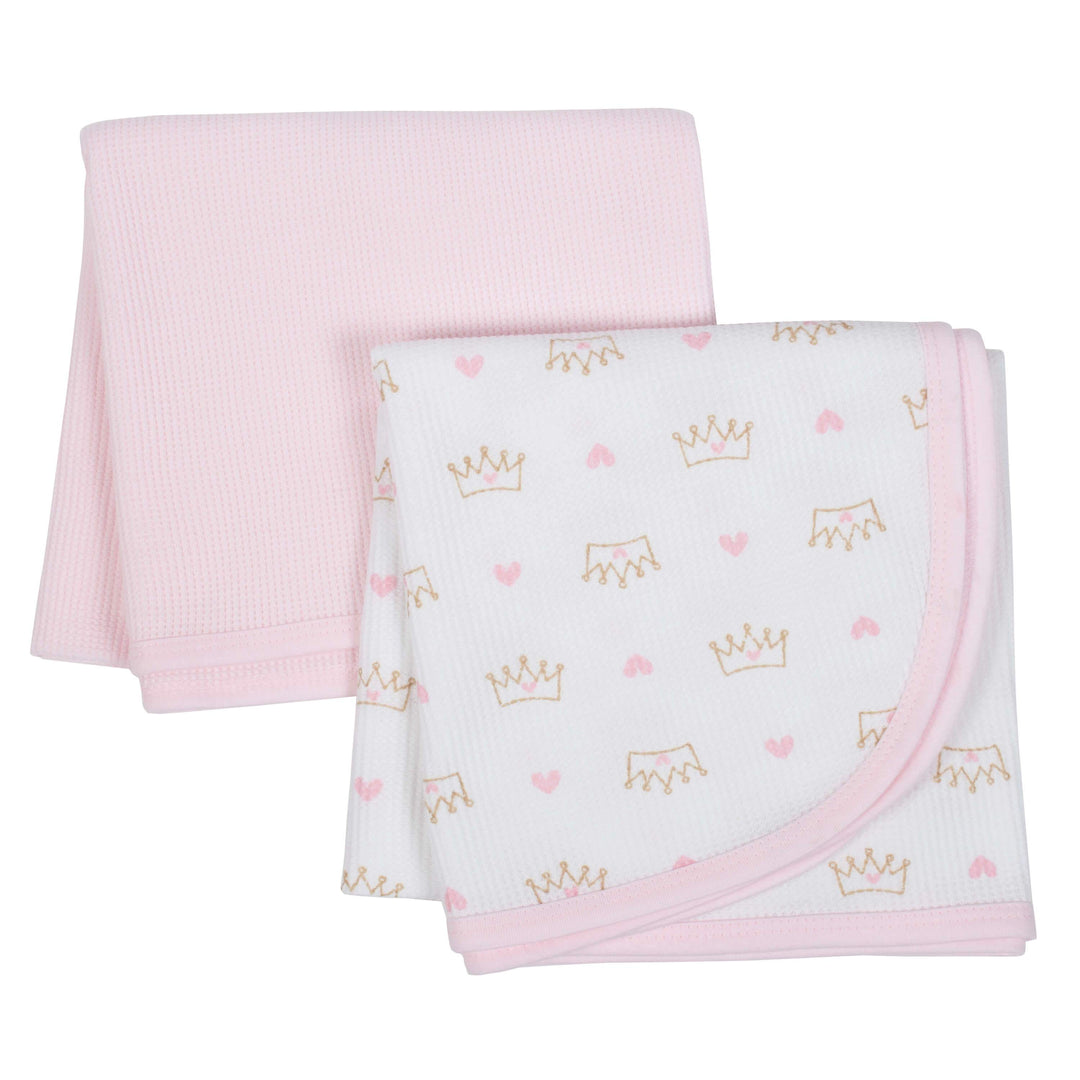 2-Pack Girls Princess Thermal Blankets