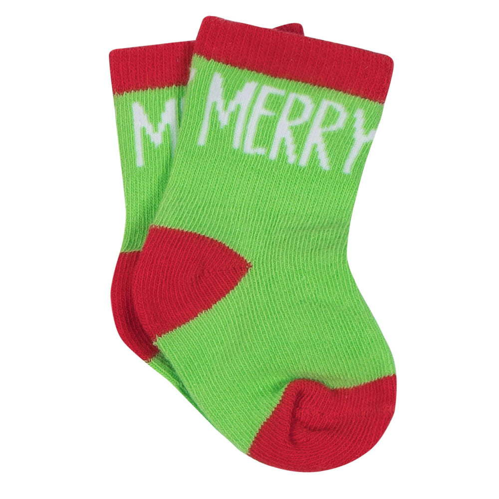 8-Pack Holiday Wiggle Proof Stay On Socks - Merry-Gerber Childrenswear