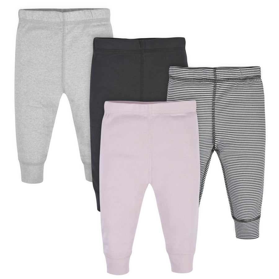 4-Pack Baby Girls Pink Stripe Pants