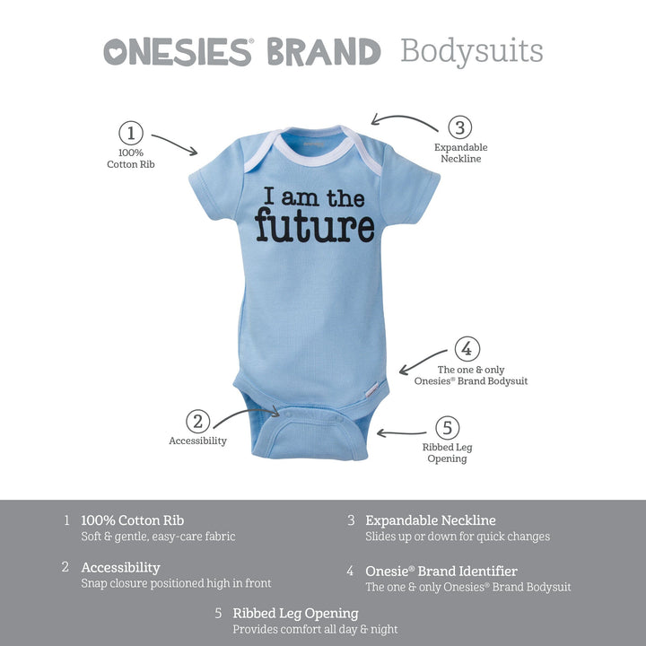 8-Pack Baby Neutral Short Sleeve Onesies® Brand Bodysuits
