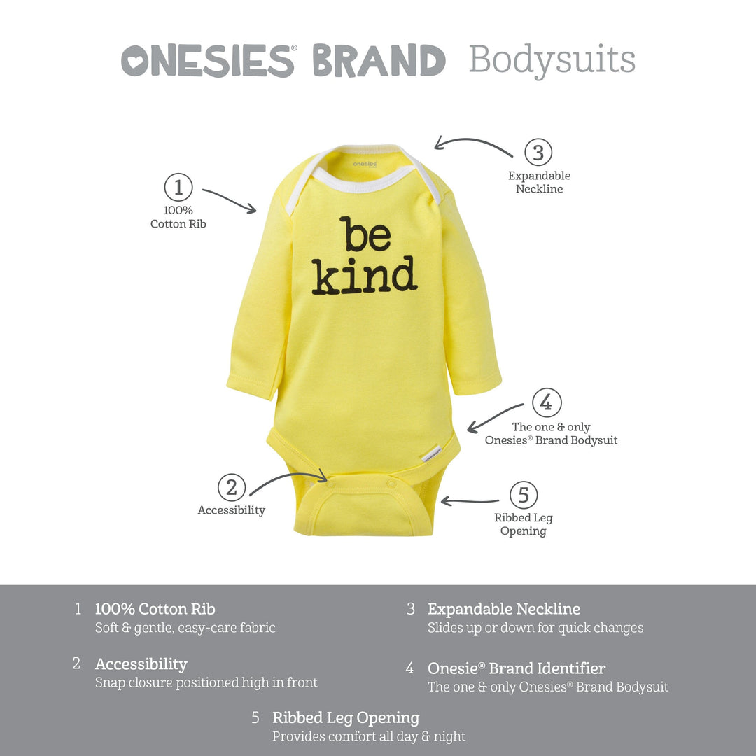 Long Sleeve Baby Boy Girl Bodysuits Unisex Onesies® Bodysuit