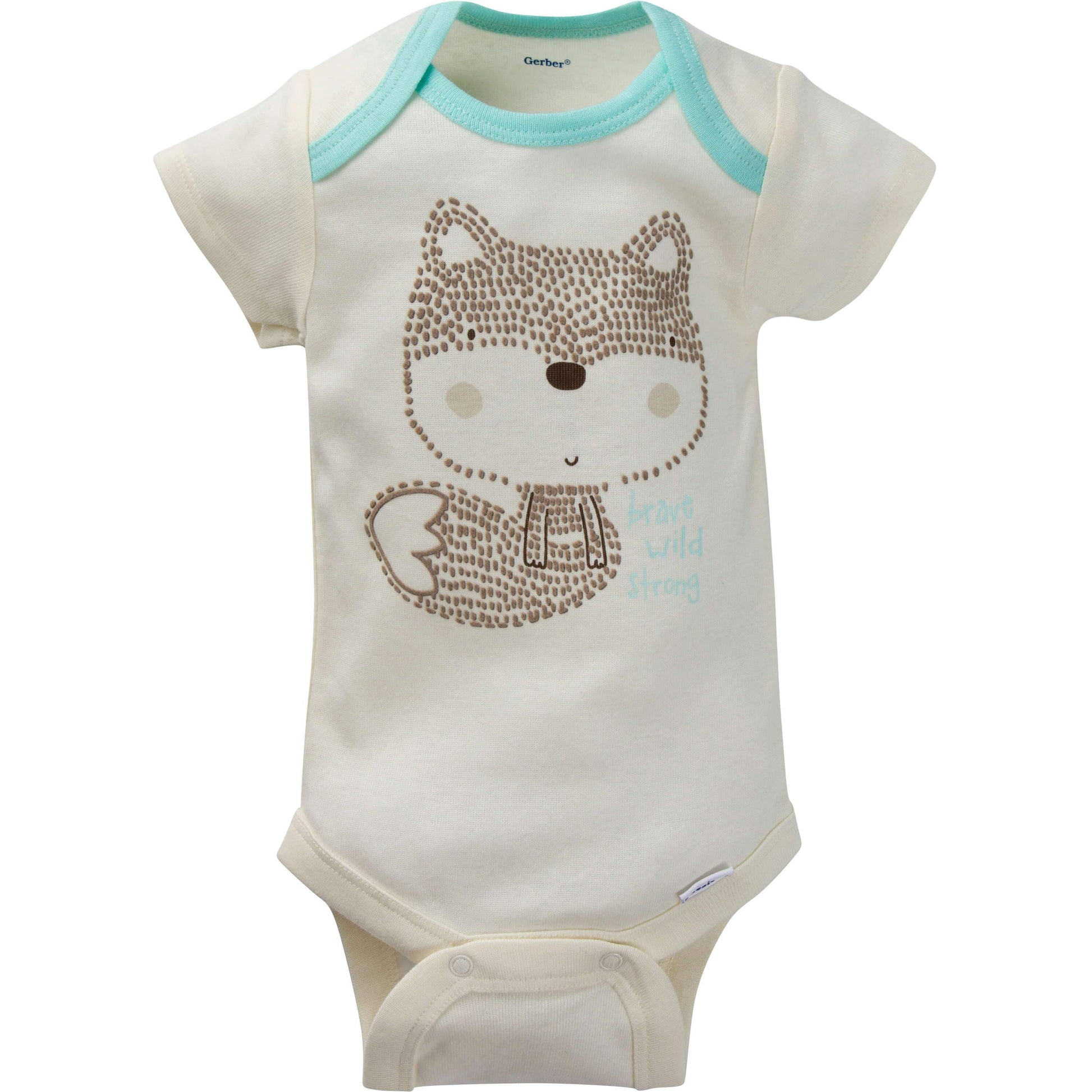 8-Pack Baby Boys Short-Sleeve Fox Onesies® Bodysuits