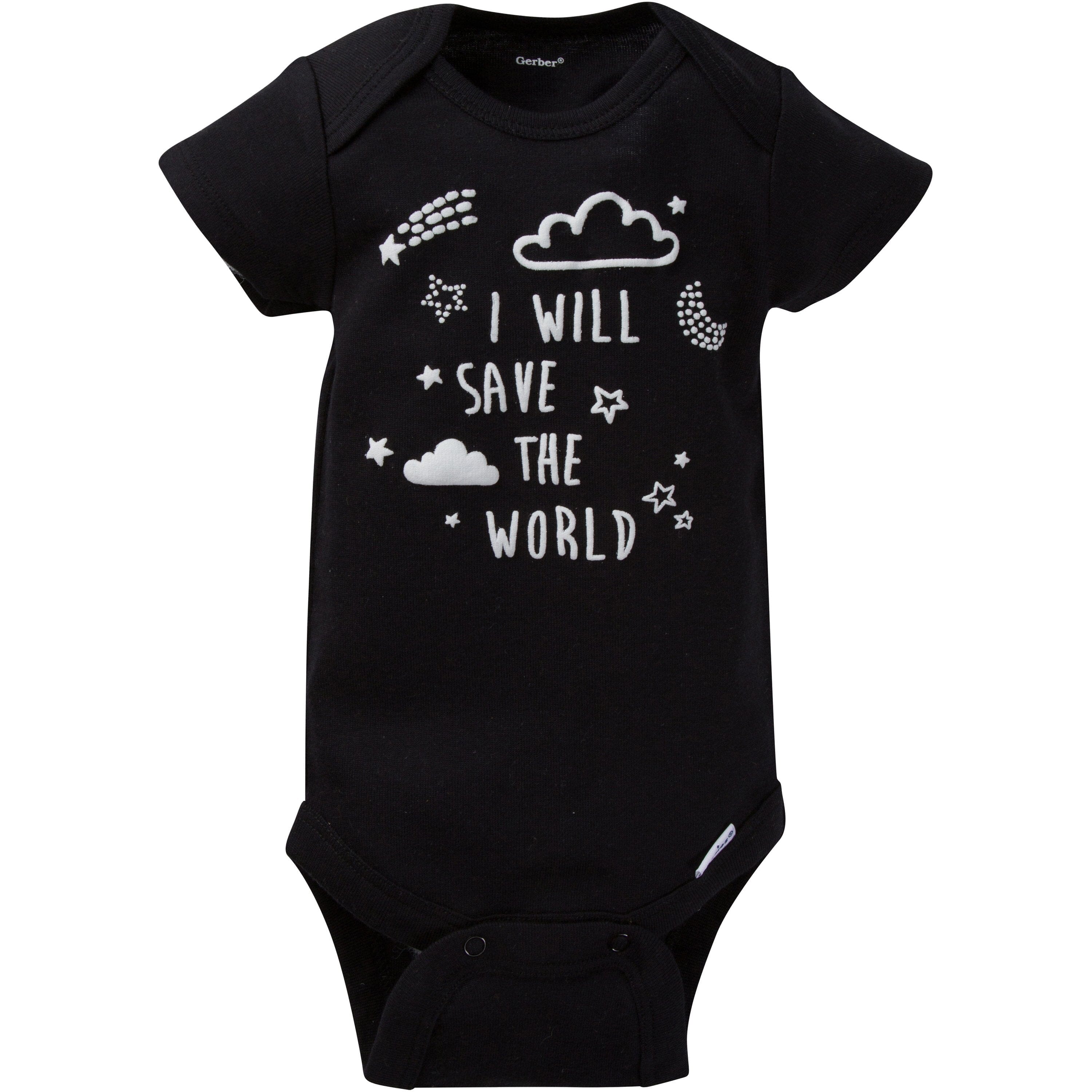 8-Pack Baby Neutral Short Sleeve Stars Onesies® Bodysuits